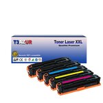 T3AZUR - 5x Toners compatibles avec HP Color LaserJet Pro M255dw  M255nw avec puce
