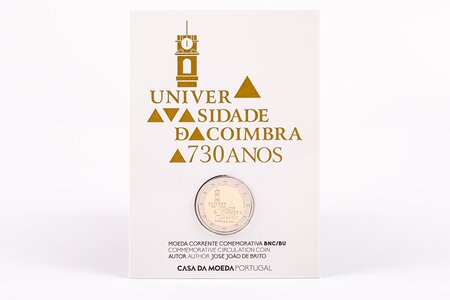 Pièce de monnaie 2 euro commémorative Portugal 2020 BU – Université de Coimbra