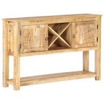 vidaXL Buffet 120x30x76 cm Bois de manguier brut