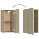 vidaXL Meuble TV Chêne sonoma 30 5x30x60 cm Bois d’ingénierie
