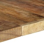 vidaXL Table à manger 140x140x75 cm Bois de manguier brut