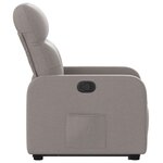 vidaXL Fauteuil inclinable taupe tissu