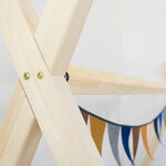 Lit Tipi enfant bois massif naturel 120 x 180 cm