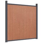 vidaXL Panneau de clôture marron 526x186 cm WPC