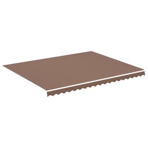 vidaXL Tissu de remplacement pour auvent Marron 4 5x3 5 m