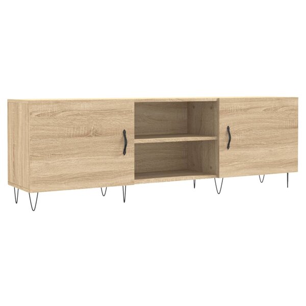 vidaXL Meuble TV chêne sonoma 150x30x50 cm bois d'ingénierie