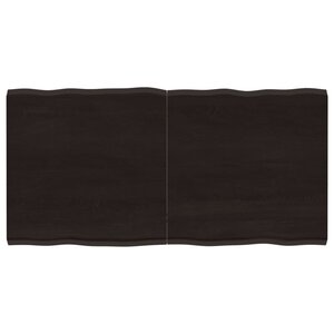 vidaXL Dessus de table bois massif traité bordure assortie