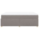 vidaXL Sommier à lattes de lit avec matelas Taupe 160x200 cm Tissu