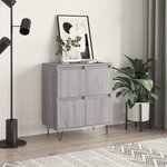 vidaXL Buffet Sonoma gris 60x35x70 cm Bois d'ingénierie