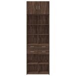 vidaXL Armoire de rangement chêne brun 70x42 5x225cm bois d'ingénierie