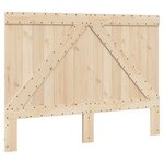 vidaXL Cadre de lit avec tête de lit 140x200 cm bois de pin massif