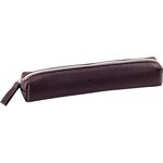 Mini trousse en similicuir marron