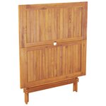vidaXL Ensemble à manger de jardin 5Pièces beige polypropylène et bois