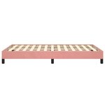 vidaXL Cadre de lit rose 120x190 cm velours
