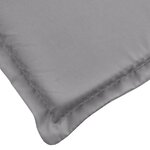 vidaXL Coussin de chaise longue gris 200x70x3 cm tissu oxford