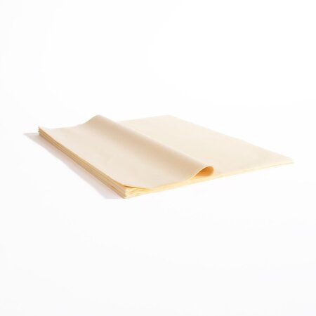 Lot de 96 feuilles papier de soie 50x75cm - couleur Vanille