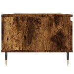vidaXL Table basse Chêne fumé 90x50x36 5 cm Bois d'ingénierie