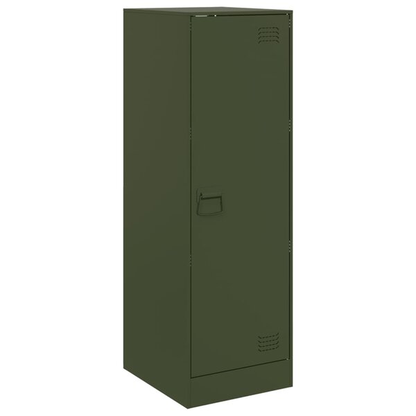 vidaXL Buffet vert olive 34 5x39x107 cm acier