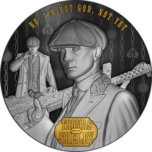 Pièce de monnaie en Argent 5 Dollars g 62.2 (2 oz) Millésime 2023 Peaky Blinders THOMAS SHELBY