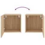 vidaXL Meuble TV mural chêne sonoma 40 5x30x40 cm bois d'ingénierie