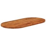 vidaXL Dessus de table 80x40x3 8 cm ovale bois massif d'acacia