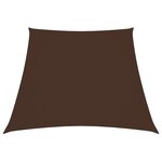 vidaXL Voile de parasol Tissu Oxford trapèze 3/4x3 m Marron