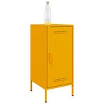 vidaXL Buffet jaune moutarde 36x39x79 cm acier laminé à froid