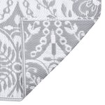 vidaXL Tapis d'extérieur Gris clair 140x200 cm PP
