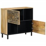 vidaXL Armoire latérale 80x33x75 cm bois massif de manguier