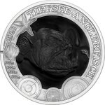 Pièce de monnaie en Cupronickel 3 Euro g 16 Millésime 2023 Luminous Marine Life DEEP SEA ANGLERFISH