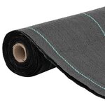 vidaXL Membrane anti-mauvaises herbes noir 1 5x200 m PP