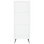 vidaXL Buffet haut Blanc 34 5x34x180 cm Bois d'ingénierie