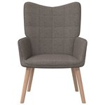 vidaXL Chaise de relaxation Taupe Tissu