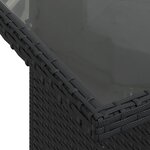 vidaXL Salon de jardin 11 Pièces avec coussins noir résine tressée