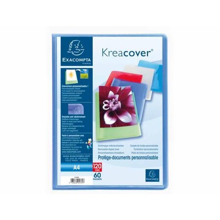 Protège-documents PP Semi Rigide Kreacover® Chromaline 120 vues A4 Aléatoires EXACOMPTA