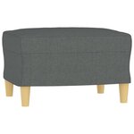 vidaXL Ensemble de canapés 4 Pièces avec coussins Gris foncé Tissu