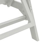 vidaXL Transat Blanc 53x162x98.5 cm HDPE