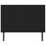 vidaXL Table basse noir 90x50x40 cm bois d'ingénierie