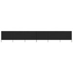 vidaXL Paravent 6 panneaux Tissu 800 x 160 cm Noir