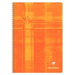 Cahier spirales clairefontaine metric - a4 21 x 29 7 cm - grands carreaux - 100 pages