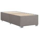vidaXL Cadre de lit Taupe 100x200 cm Tissu
