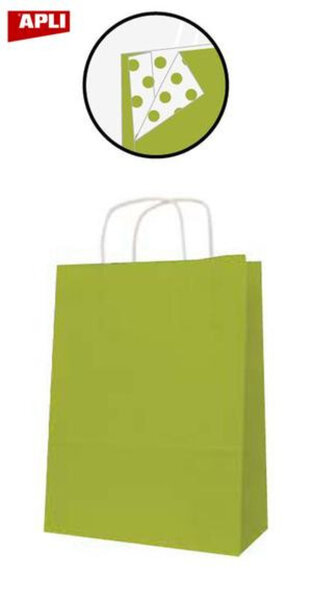 Paq 50 Sacs 32X16X39 Kraft Vert Lime