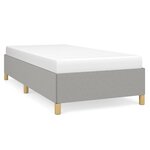 vidaXL Cadre de lit Gris clair 100x200 cm Tissu