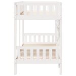 vidaXL Lit superposé Blanc 90x190 cm Bois de pin massif