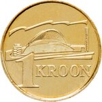 Pièce de monnaie 1 Kroon Estonie Festival estonien de la Chanson 1999