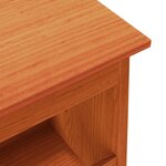 vidaXL Banc d'entrée cire marron 60x28x45 cm bois de pin massif