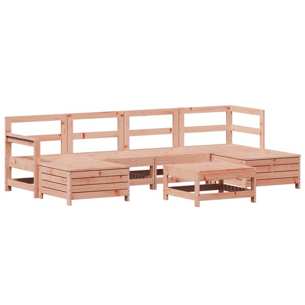 vidaXL Salon de jardin 7 Pièces bois massif sapin de douglas
