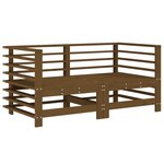 vidaXL Canapés d'angle de jardin 2 Pièces marron miel bois de pin solide