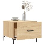 vidaXL Tables basses 2 Pièces chêne sonoma 50x50x40 cm bois d'ingénierie