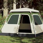 vidaXL Tente de camping à dôme 4 personnes vert libération rapide